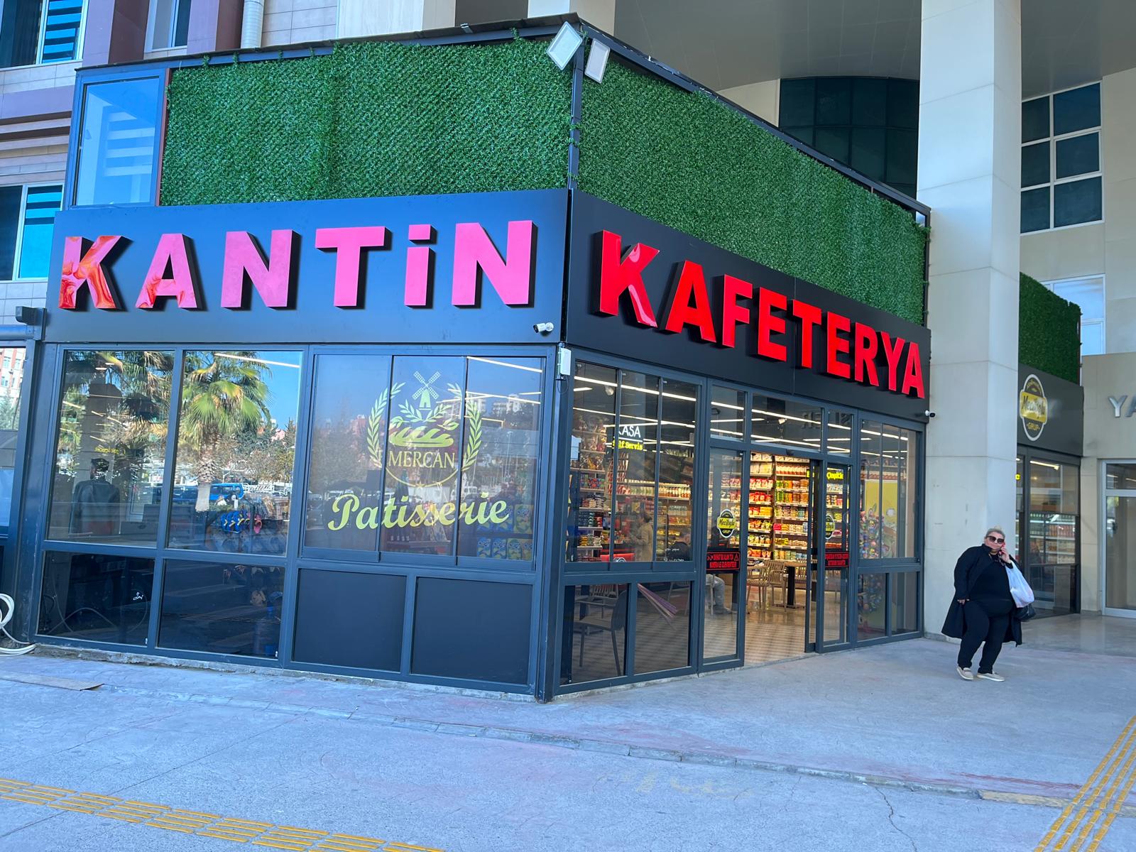 Kantin kafeterya dış cephe